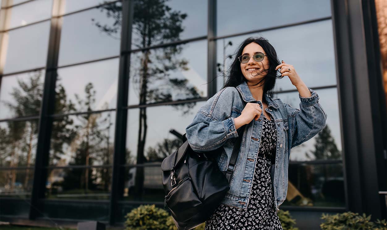 Woman Wearing Avulux Glasses